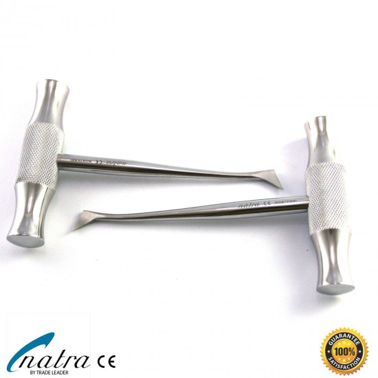 2 Pcs Dental Root Elevators W BARRY 125 mm Oral Surgery Luxating Cryer